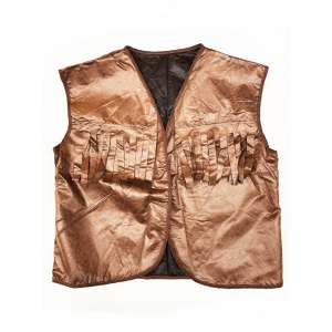 Brown Vest Cowboy Vest with Fringe - Men's Cowboy Costume Vest